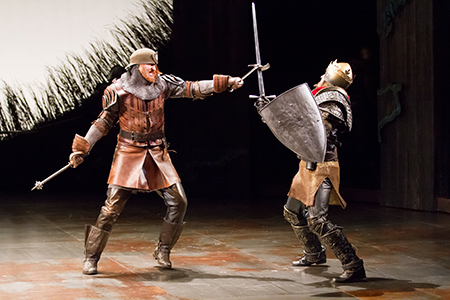 As The Douglas Henry IV Part 1 at Shakespeare Theatre Company, Washington, DC, directed by Michael Kahn with Joel David Santner
